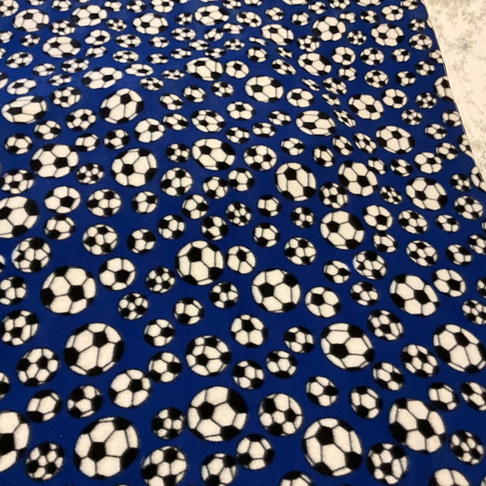 SOCCER Fleece Blanket Throw - Picture 3 of 5